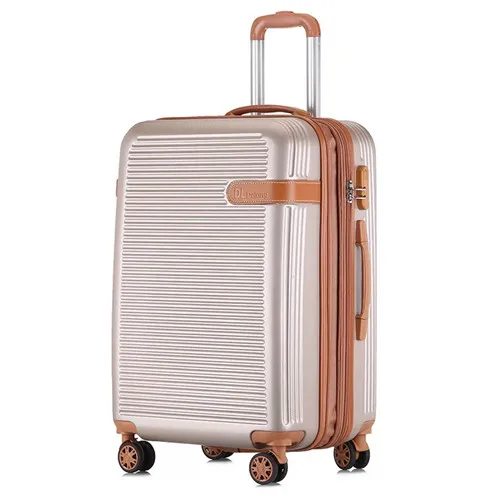 Gold KLQDZMS 20 ''24 дюймов Модные ABS+ PC багаж на колесиках для путешествий для мужчин и женщин для переноски багажа на колесиках - Цвет: Gold