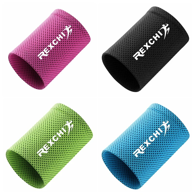 

1pc Wrist Brace Support Breathable Ice Cooling Tennis Wristband Wrap Sport Sweatband For Gym Yoga Volleyball Hand Sweat Band New