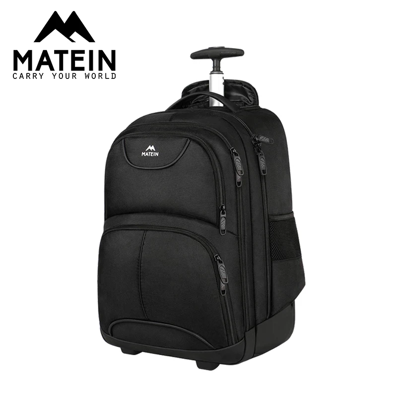 

Matein Wheeled Laptop Backpack for Travel 15.6" 17" mens backpack for business Luggage carry on mochila for men