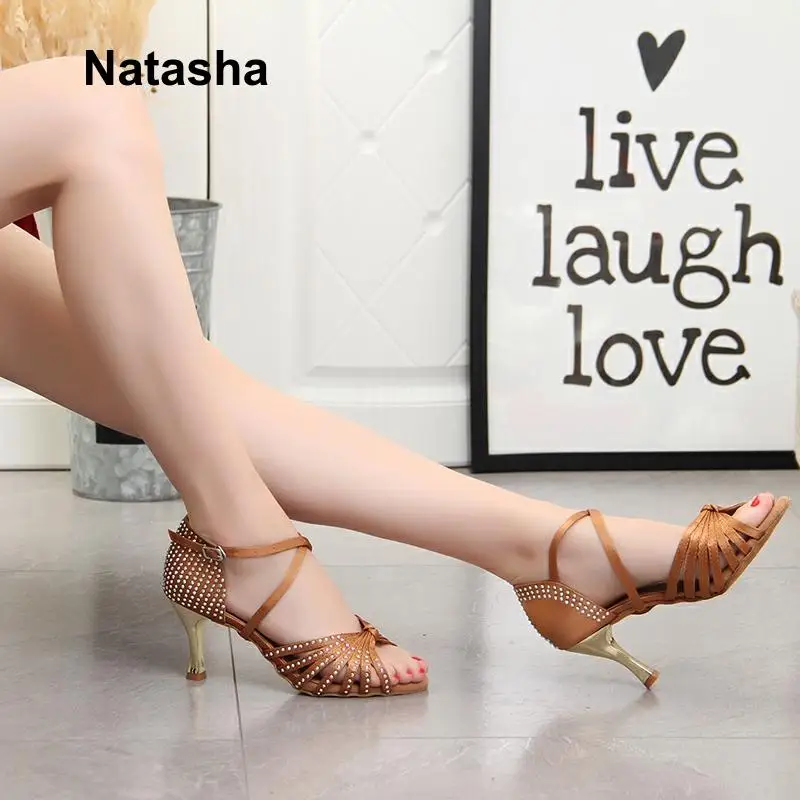 

Ntasha large size shoe ballroom dancing shoes for small code electroplating and shoe international Latin dancing shoes.