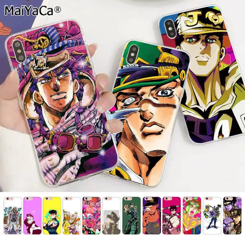 MaiYaCa JoJo Необычные Приключения JoJo аниме пользовательские мягкий чехол для телефона iPhone 11 pro XS MAX 8 7 6 6S Plus X 5 5S SE XR