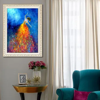 

5D Diamond Painting Dancer/Moon/Tree Paints Frameless DIY Diamond Painting