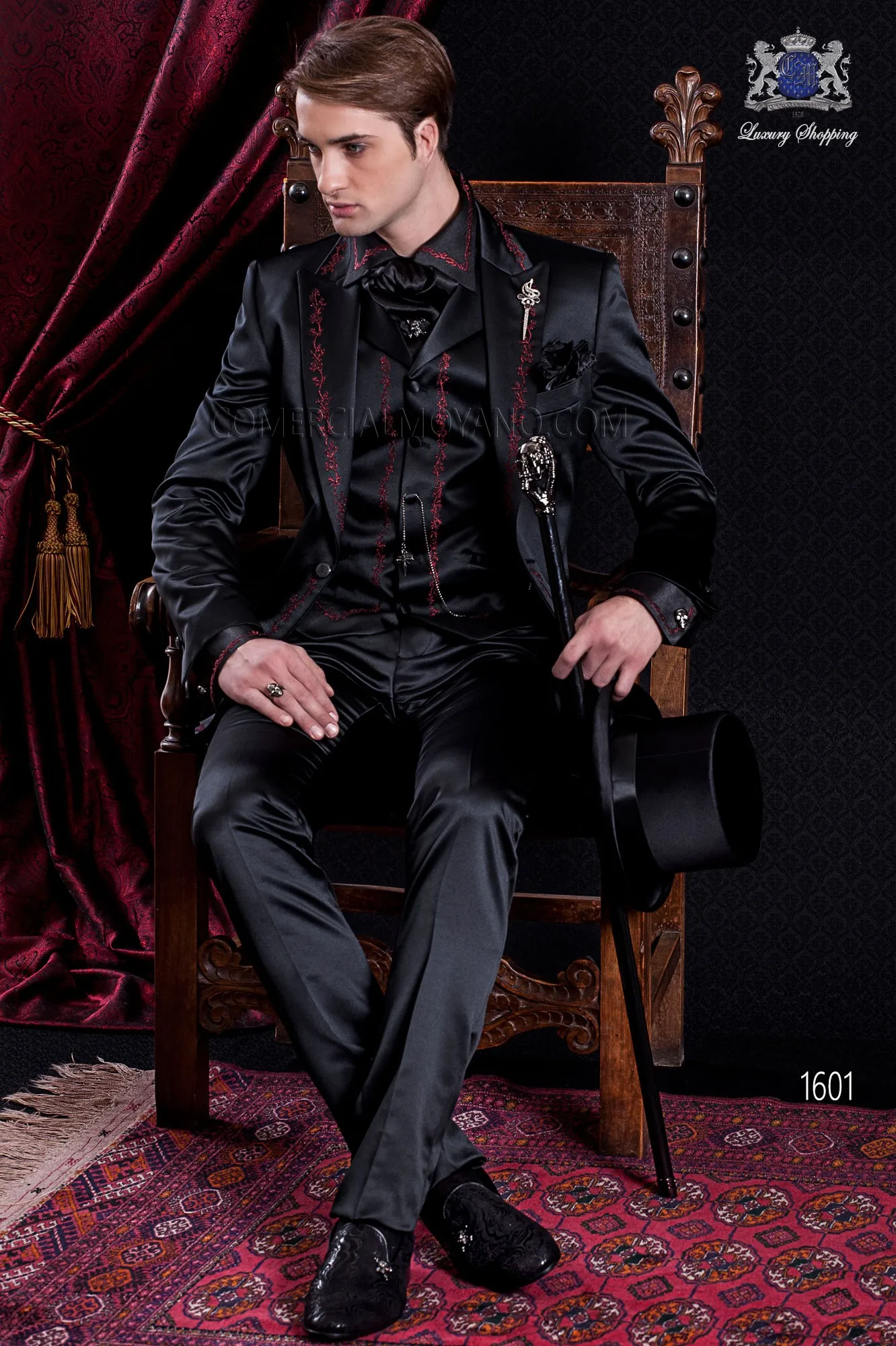 2025 New Arrival Custom Made Classic Style Embroidery Groom Tuxedos Groomsmen Men's Wedding Prom Suits (Jacket+Vest+Pant) Blazer 3