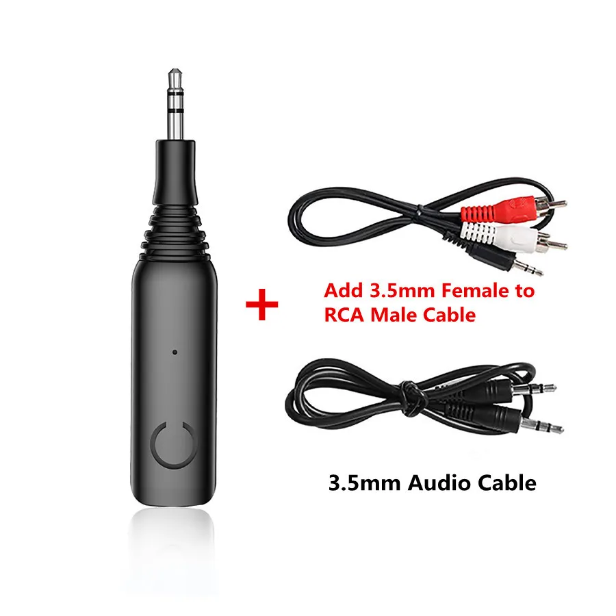 Bluetooth 5,0 приемник APTX LL 3,5 мм AUX Jack RCA Музыкальный беспроводной адаптер и микрофон Громкая связь динамик автомобильный аудио приемник - Цвет: With RCA Cable