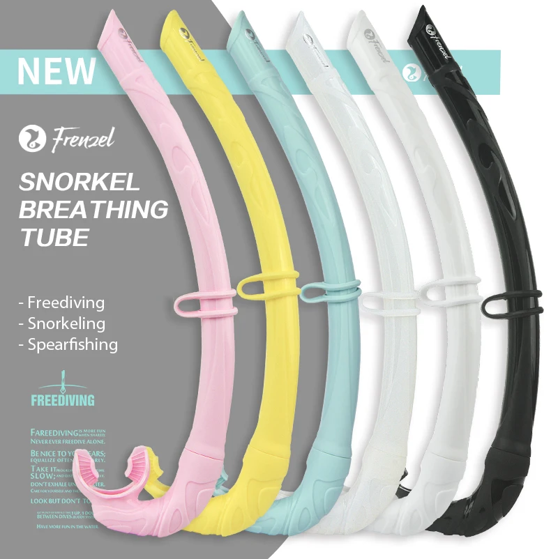 

Breathing Snorkel Tube Diving Mask FRENZEL Folded Soft Silicone Spearfishing Breathing Swimming Underwater Snorkel For Adult