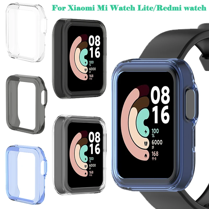 

TPU Soft Colorful Protector Case Watch Screen Protective Cover Skin Shell For Xiaomi Mi Watch Lite/Redmi Watch Accessories