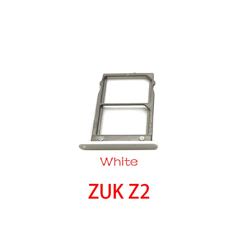ZUK Z2 White New Single Card SIM Card Tray Slot Holder For Lenovo ZUK Z2 / K5 Note / K6 Power Replacement Part - Цвет: ZUK Z2 White