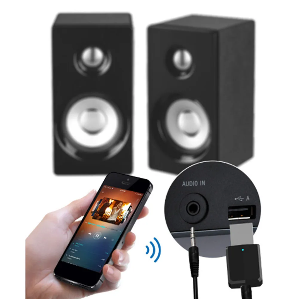 Bluetooth-приемник USB передатчик 5,0 беспроводной аудио музыкальный стерео адаптер для ТВ ПК Bluetooth динамик линия аудио адаптер