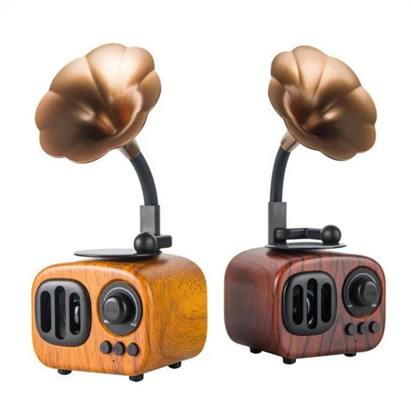 Беспроводной Bluetooth-динамик в стиле ретро портативный стерео-динамик форме