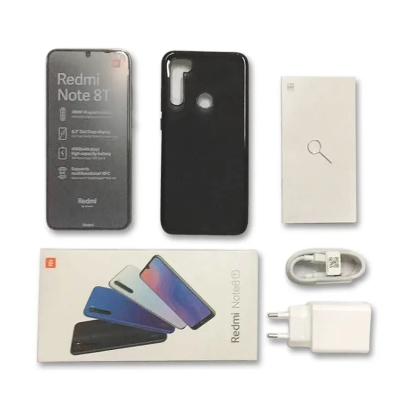 In Stock Global Version Xiaomi Redmi Note 8T 4GB RAM 64GB ROM Mobile Phone NFC 48MP Quad Rear Camera Snapdragon 665 Octa Core