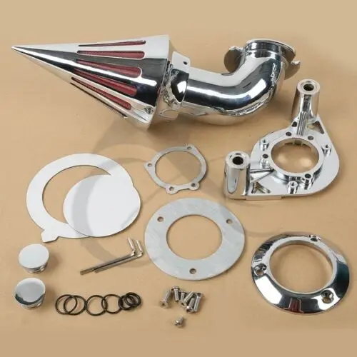 Мотоцикл Спайк Воздухоочиститель Впускной фильтр для Harley Sportster XL 883 1200 91-06 хром/черный