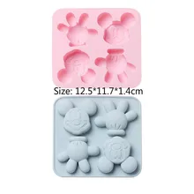 

Silicone Mold 4-Piece Cake Mold DIY Baking Tool fondant cake decoration Chocolate Ice Grid Complementary Food Candy Cookie Mold