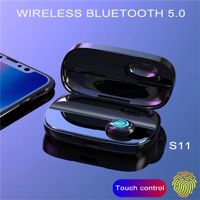 Один мини беспроводной Bluetooth наушники спортивные стерео наушники Bluetooth беспроводная гарнитура Fone De Ouvido 40OCT21