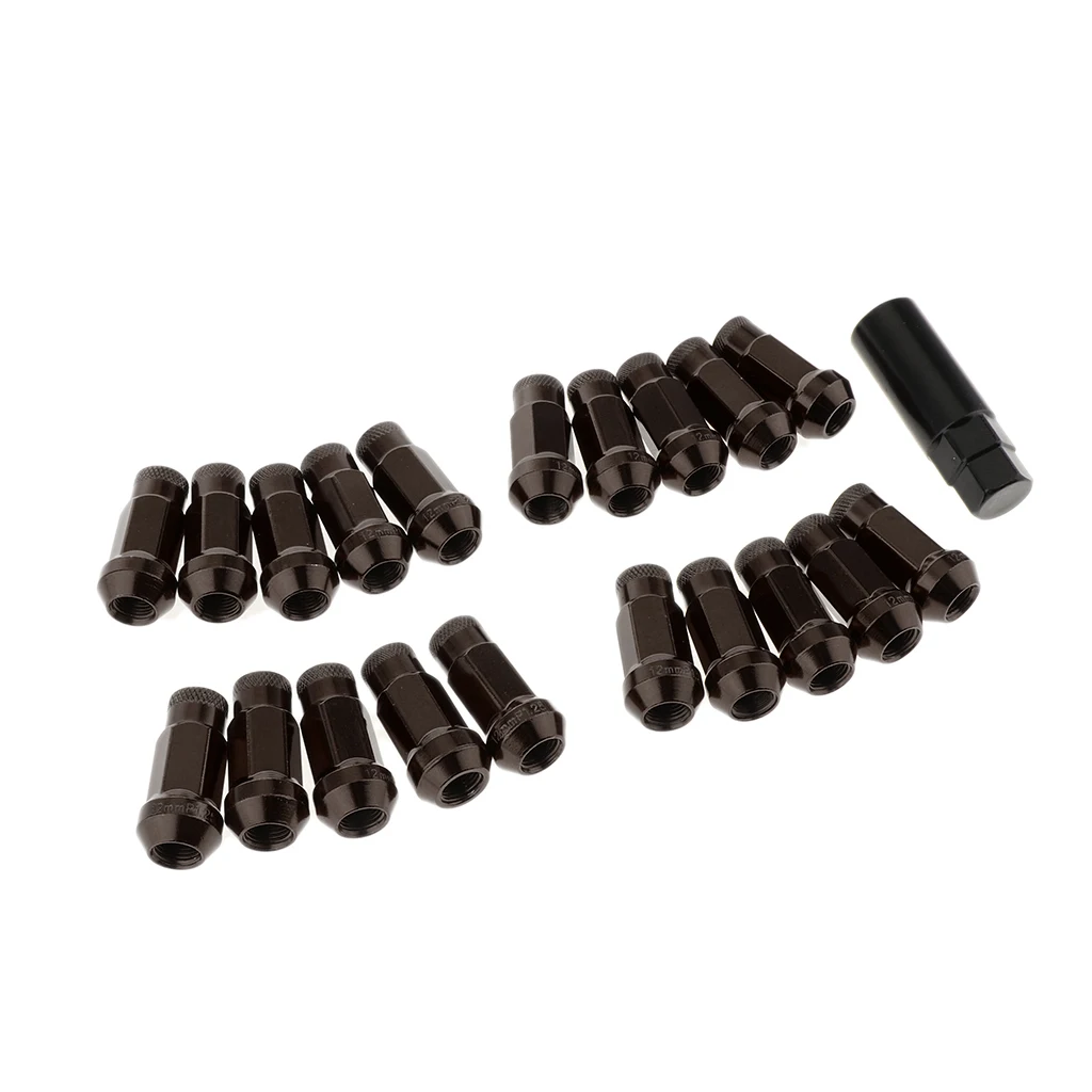 20 PCS Extended Open Wheel Racing Acorn Rim Lug Nuts M12X1.25