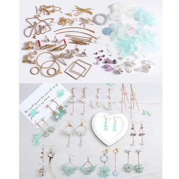 

Xinyao New Korean Style Earrings DIY Jewelry Package Material Set Ear Studs Cliips Flower Earrings Jewelry Making Kits Supplies