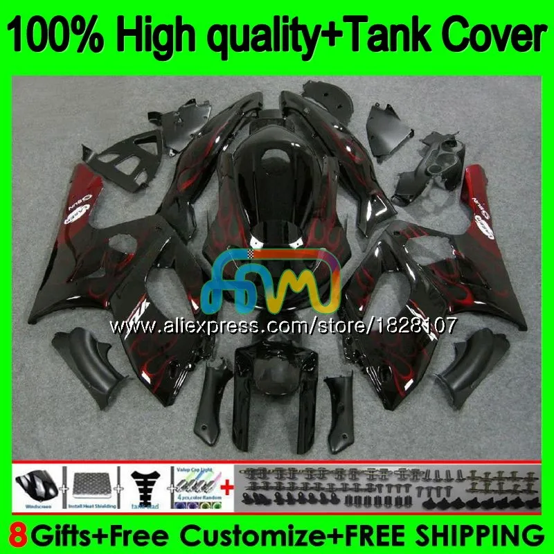 YZF600R для YAMAHA Thundercat 96 красный огонь Горячие 97 98 99 00 01 02 72BS. 4 YZF-600R YZF 600R 1996 1997 1998 1999 2000 2001 обтекатель