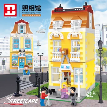 

MOC Creator Expert Photography Floor Set City Street Series Model Building Blocks Toys For Children Photo studio Bricks Gifts