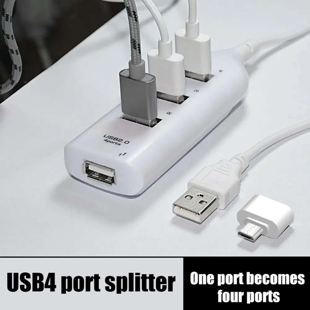 Концентратор USB Micro 2 0 Hab de Multi Porta 4 порта концентратор с высокой скоростью