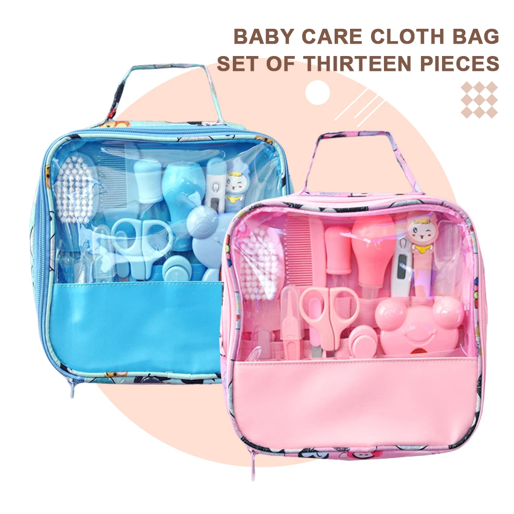 13PCS/Set Baby Care Kit Newborn Kid Hygiene Grooming Set Clipper Scissor Toiletries for Newborns | Мать и ребенок