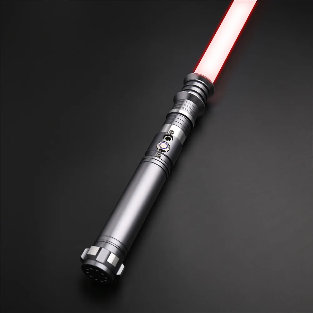 CIELTAN Revan Lightsaber RGB 12 Changing Color with 10 Soundfonts Metal Handle Force Blaster Flash on Clash Laser Saber Toys