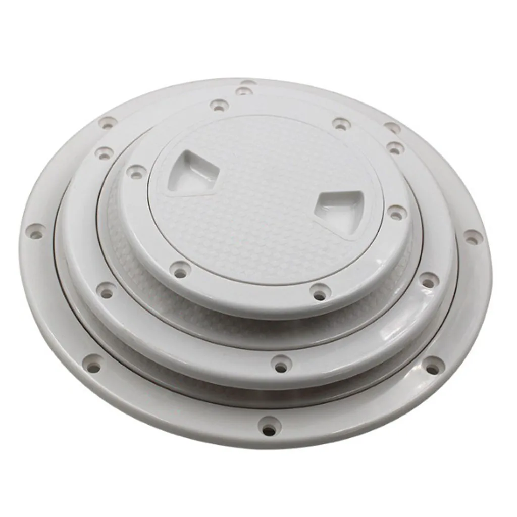 White Non Slip 4' Deck Inspection Access Hatch Cover For Marine Water Tight