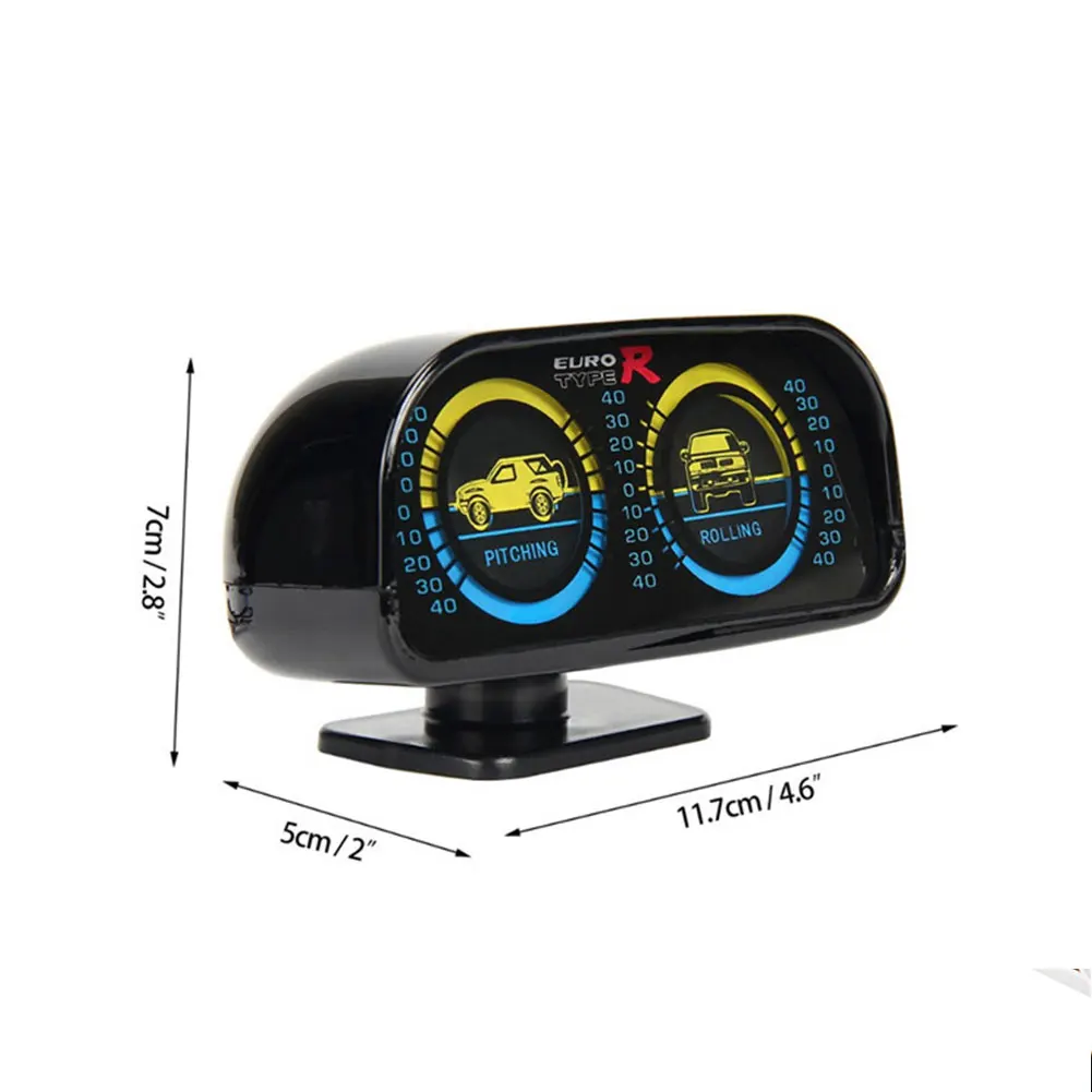 Ударопрочный двухстворчатый аксессуар, подсветка, поворачивается по бездорожью, угол баланса, универсальный практичный автомобильный уклометр