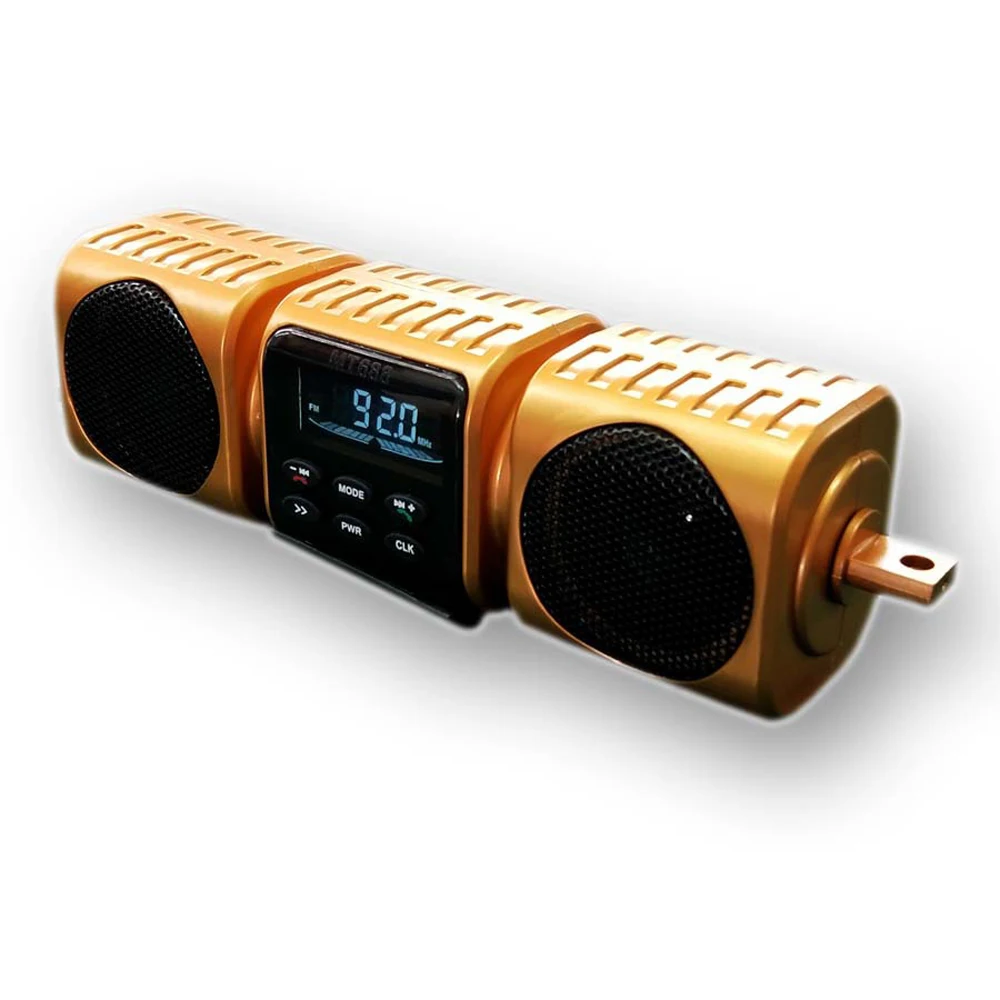 

Motorcycle MP3 Player Speaker Bt Music FM Radio Waterproof Adjustable Bracket Motorbike Audio Stereo Display