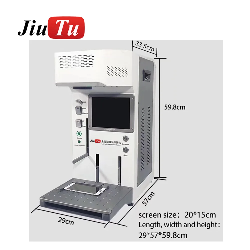 Jiutu Автоматическая форма выравнивания для лазерной iPhone задней крышки стекла отделяющая машина