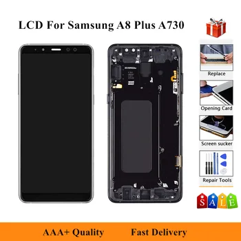

LCD For Samsung Galaxy A8 Plus 2018 Lcd display Touch Screen Digitizer Assembly For Samsung A730 A730F A730F/DS A730X Lcds