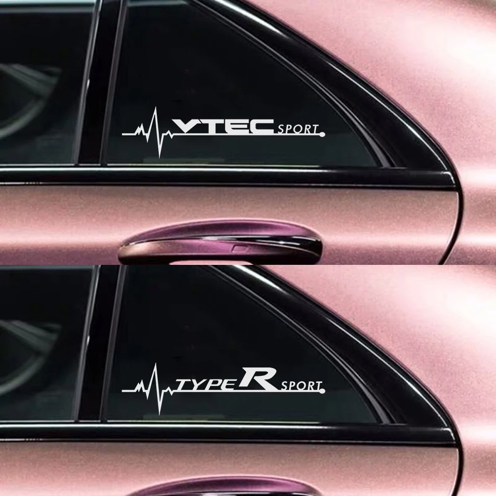 2 шт. автомобильный Стайлинг TYPER Спортивная эмблема боковая наклейка на окно