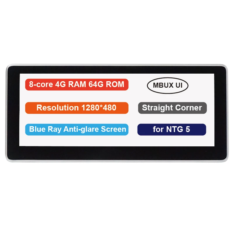 4G ram Android дисплей для C Class W204 2008- W205 GLC 10,2" сенсорный экран gps навигация Стерео Радио мультимедийный плеер - Цвет: 4G straight NTG5