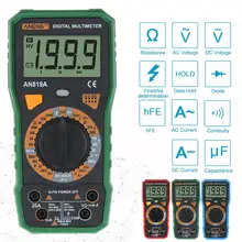 ANENG AN819A ЖК-цифровой мультиметр DC/AC Напряжение Ток Триод тестер метр