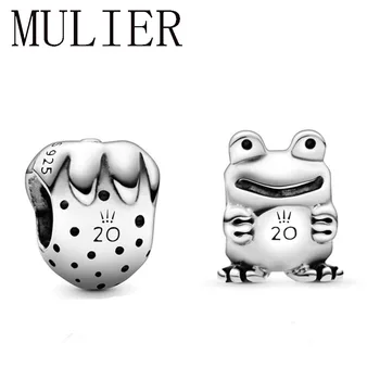 

MULIER 2020 New Classic S925 Limited Edition 20th Anniversary Strawberry, Frog Charm DIY Original Women Jewelry Memorial Gift