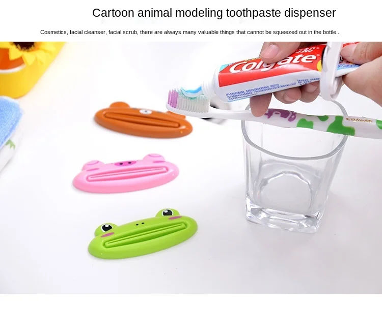 Description Picture 5 of itemHome Tube Squeezer, Easy Tooth Paste Rolling Holder, 3pcs Plastic Cartoon Toothpaste Dispenser, Bathroom Accessories
