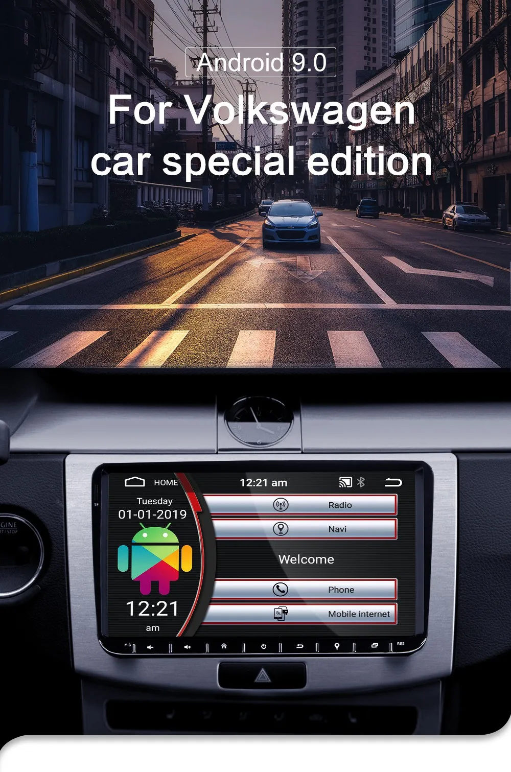 Android 9,0 автомобильный радиоприемник gps навигация для VW Skoda Octavia Golf 5 6 touran passat B6 jetta Polo Tiguan B7 seat leon Volkswagen