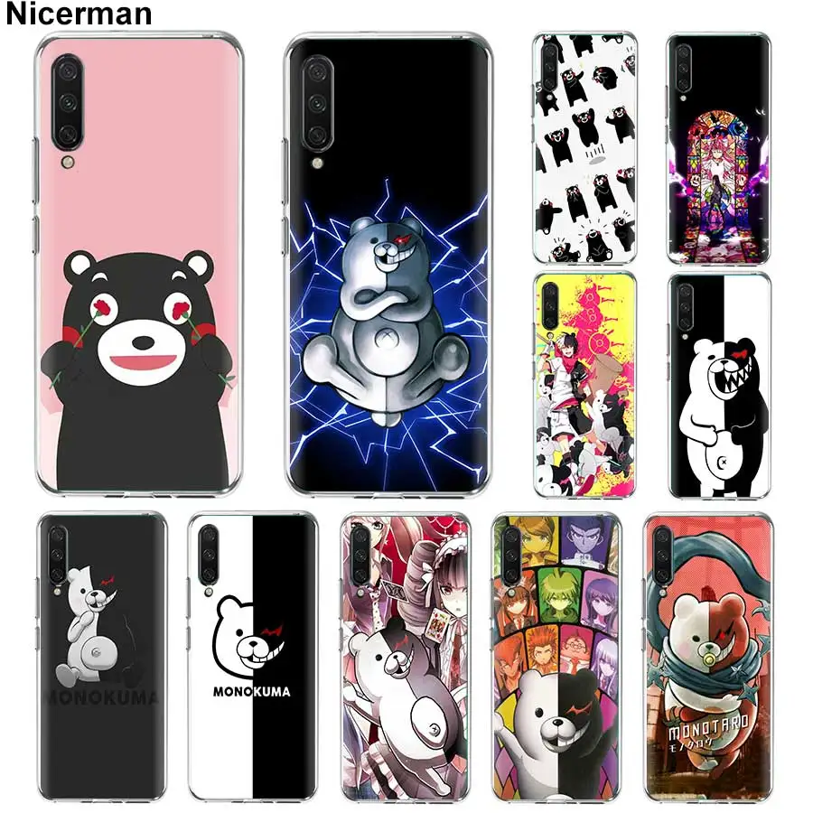 

Silicone TPU Cases for Xiaomi Mi A3 Lite 9T CC9 CC9E A2 Lite Redmi K20 Pro 7 7A Note 7 Kumamon Danganronpa Monokuma Soft Cover S