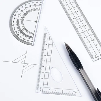 

8 Pcs/set Maths Painting Examination Set Compasses Ruler Geometry Protractor Math Drawing Set Student Stationery