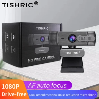 

TISHRIC Webcam 1080p Camara Web Camera With Microphone Webcam Full HD 1080p Web Cam Web Camera For Computer Webcam Autofocus