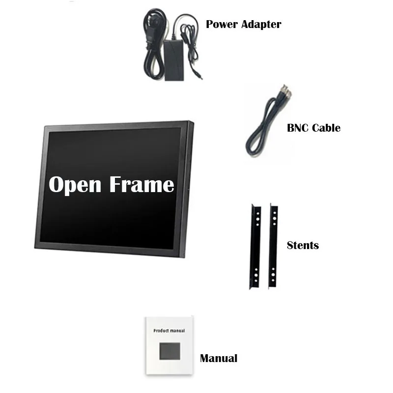 ZHIXIANDA 8 дюймовый с HDMI VGA / D Sub BNC AV USB вход открытая рамка настольный промышленный