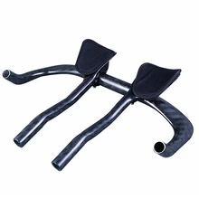 

NO LOGO Gloss 12K Carbon Bicycle TT Handlebars Rest Bar Ends Triathlon Aero Bars Bike Bullhorn Road Bicycle TT Bar