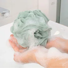 Прямая поставка мягкий мяч для ванной Большой Душ цветок Чистящая сетка гигиенические пузырьки мыть для ванной SMJ