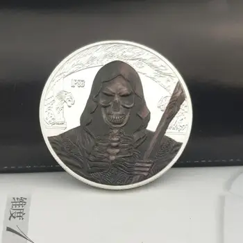 

1oz Halloween Silver Plated Coin Soul Reaper Commemorative Souvenir Coins
