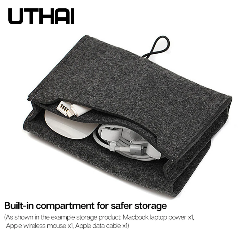 UTHAI T29 портативный 2,5 'HDD чехол сумка для хранения для Macbook Зарядное устройство мышь Мобильный Внешний аккумулятор наушники цифровые аксессуары защитная сумка