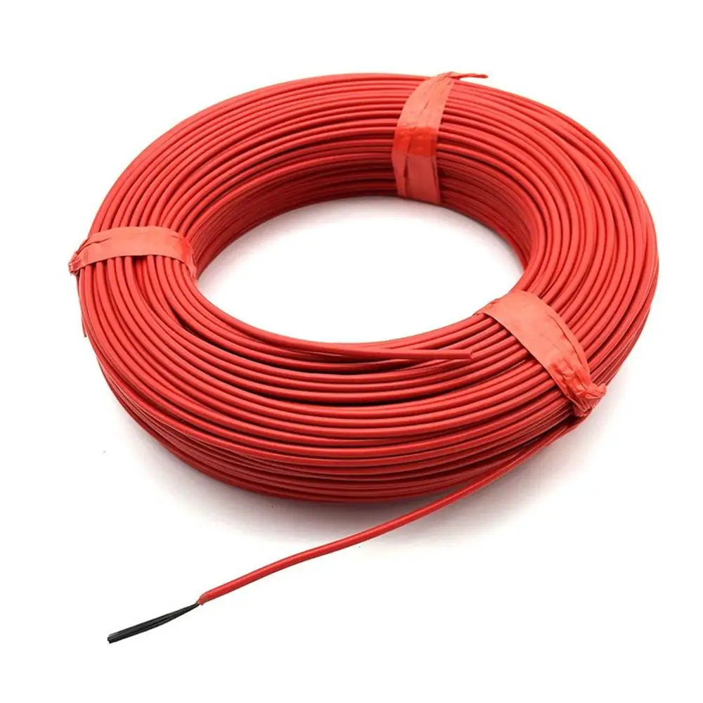 100m 12K 33Ohm 24k 18.5Ohm Carbon Fiber Heating Cables  Infrared Radiant Floor Heating Wire Home Farm Heating Equipment