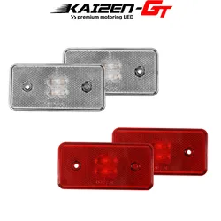 Clear/Red Lens Amber/Red LED Replace Car Side Marker Lights For 2002-2014 Mercedes W463 G-Class G500 G550 G55 Side Fender Lights