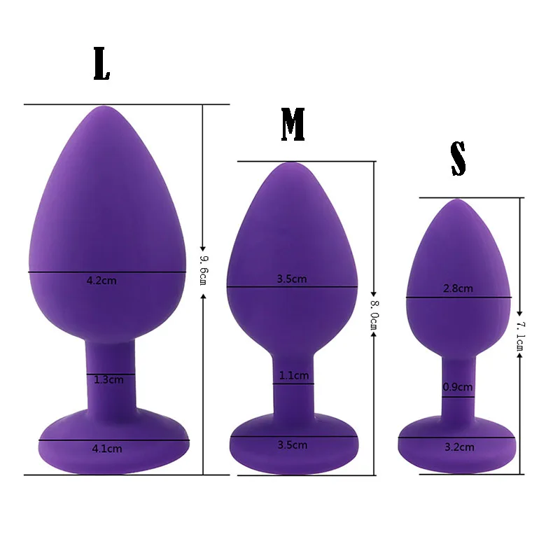 Silicone Butt Plug Anal Plug Unisex Sex Stopper Adult Sex Toys Men Women Prostate Massager Anal