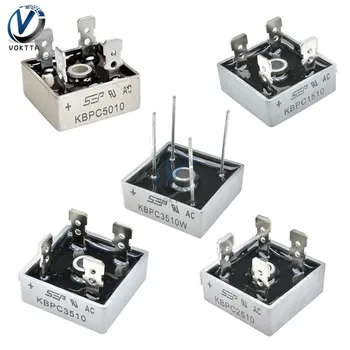 

5Pcs/lot 1000V KBPC5010 KBPC3510 KBPC2510 KBPC1510 KBPC3510W Diode Bridge Rectifier Metal Case Power Bridge Rectifier