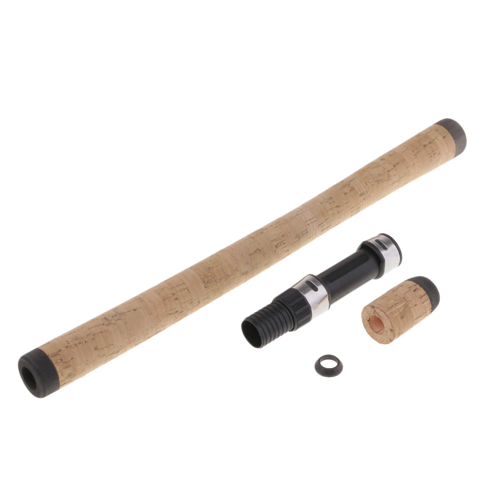 Long Fishing Rod Handle Kit Composite Cork Grip DIY Rod Building with Reel Seat 