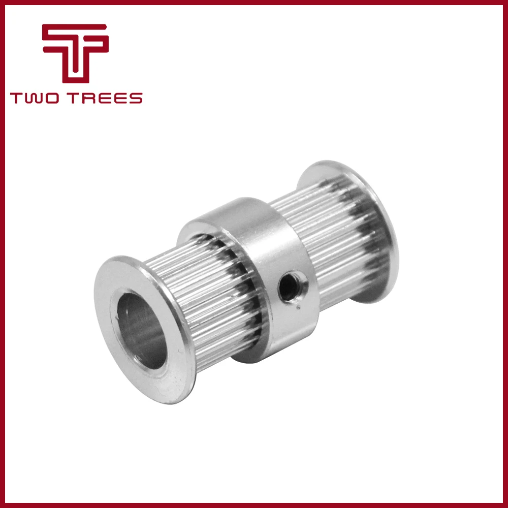 GT2 pulley type double head GT2 20 teeth 9mm width bore 5 & 8mm timing pulley for GT2 Timing belt 3D printer part gear (1)