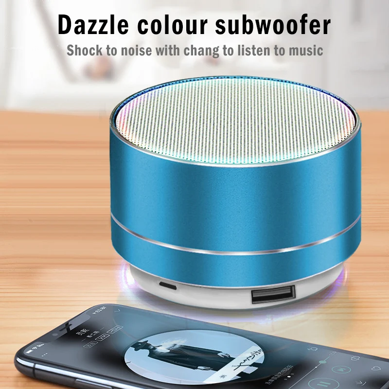 

A10 Mini Wireless Bluetooth Speaker Hands Free Waterproof Support Memory Card Portable Speakers Subwoofer Stereo Speaker